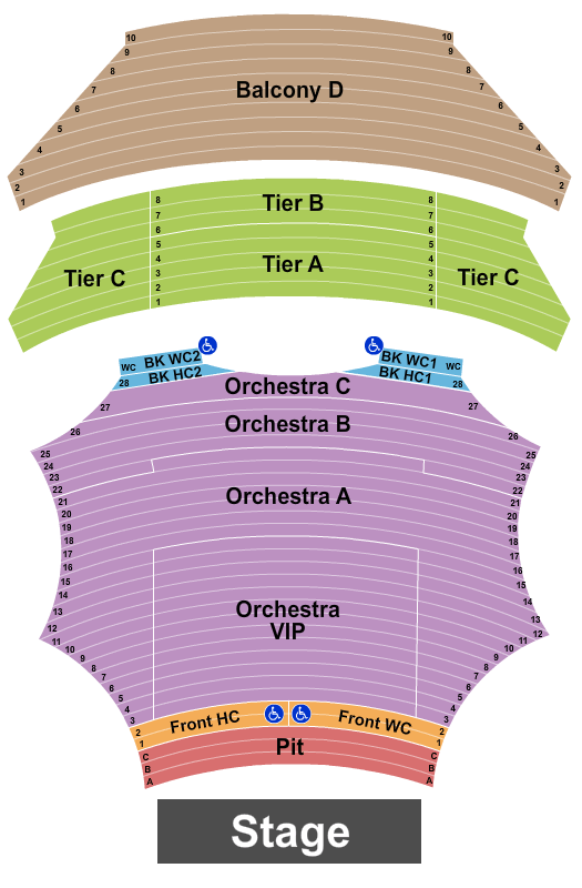 ASU Gammage A Beautiful Noise Seating Chart